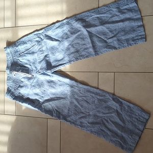 Athleta Cabo Linen Wide Leg Pants